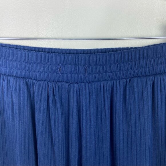Nordstrom Socialite Wide Leg Blue Pants Loungewear Size Small 2020 Navy‎ Blue S - Picture 9 of 10